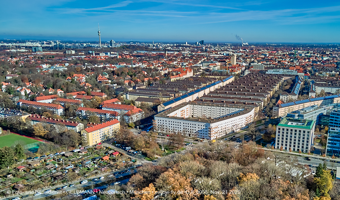 21.11.2020 - Hirschgarten mit Paketposthalle in München